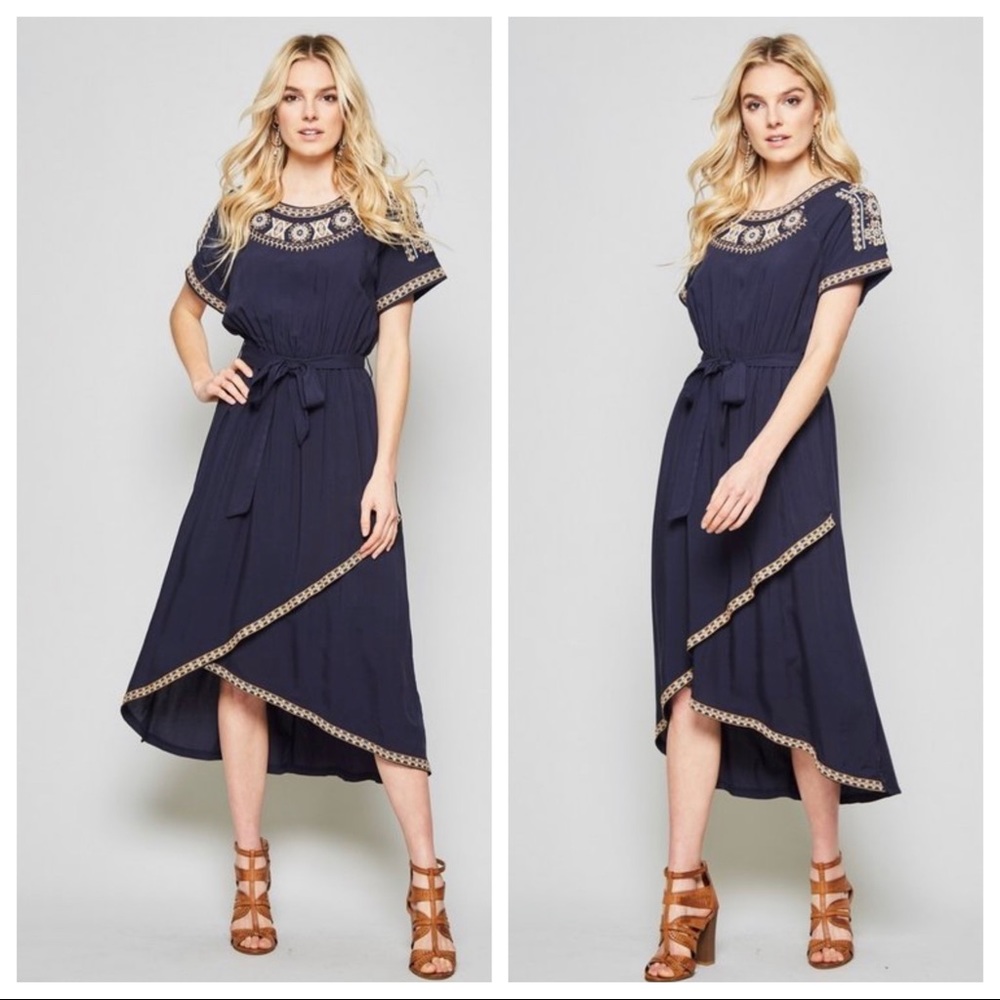 Navy Midi Dress
